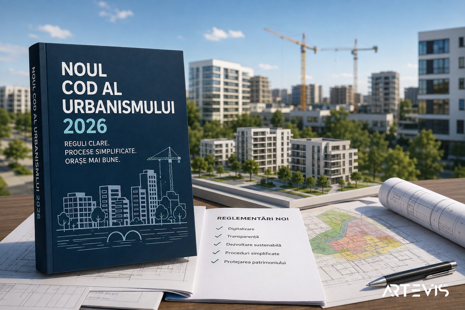 Codul Urbanismului a fost adoptat pe 29 iulie 2026 — autorizații de construire în 65 de zile, 21 de legi abrogate și ce înseamnă concret pentru proprietari, dezvoltatori și primării